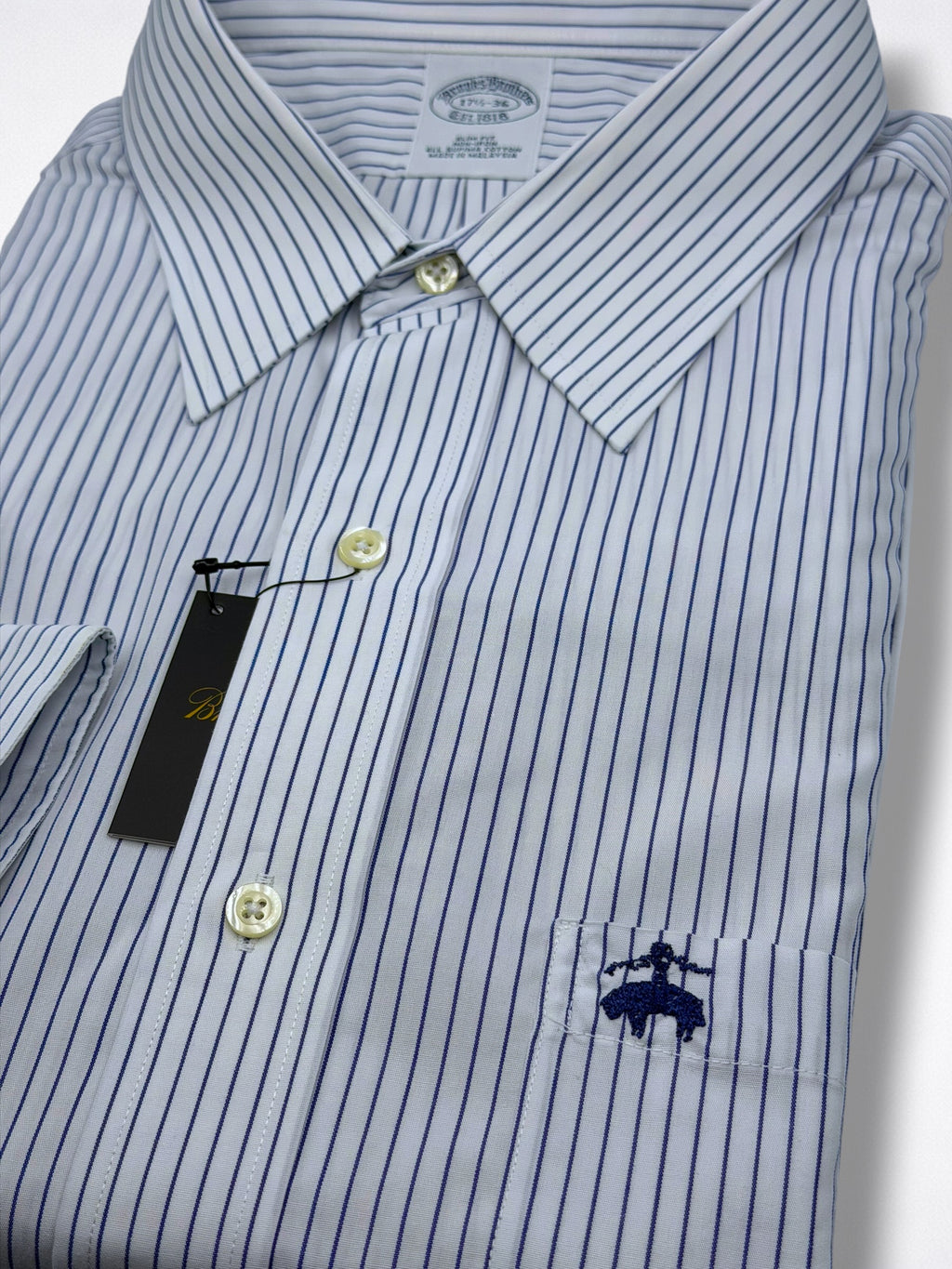 Camisa Brooks Brothers Classic Fit 17 1/2 Manga Larga 36 Talla XL