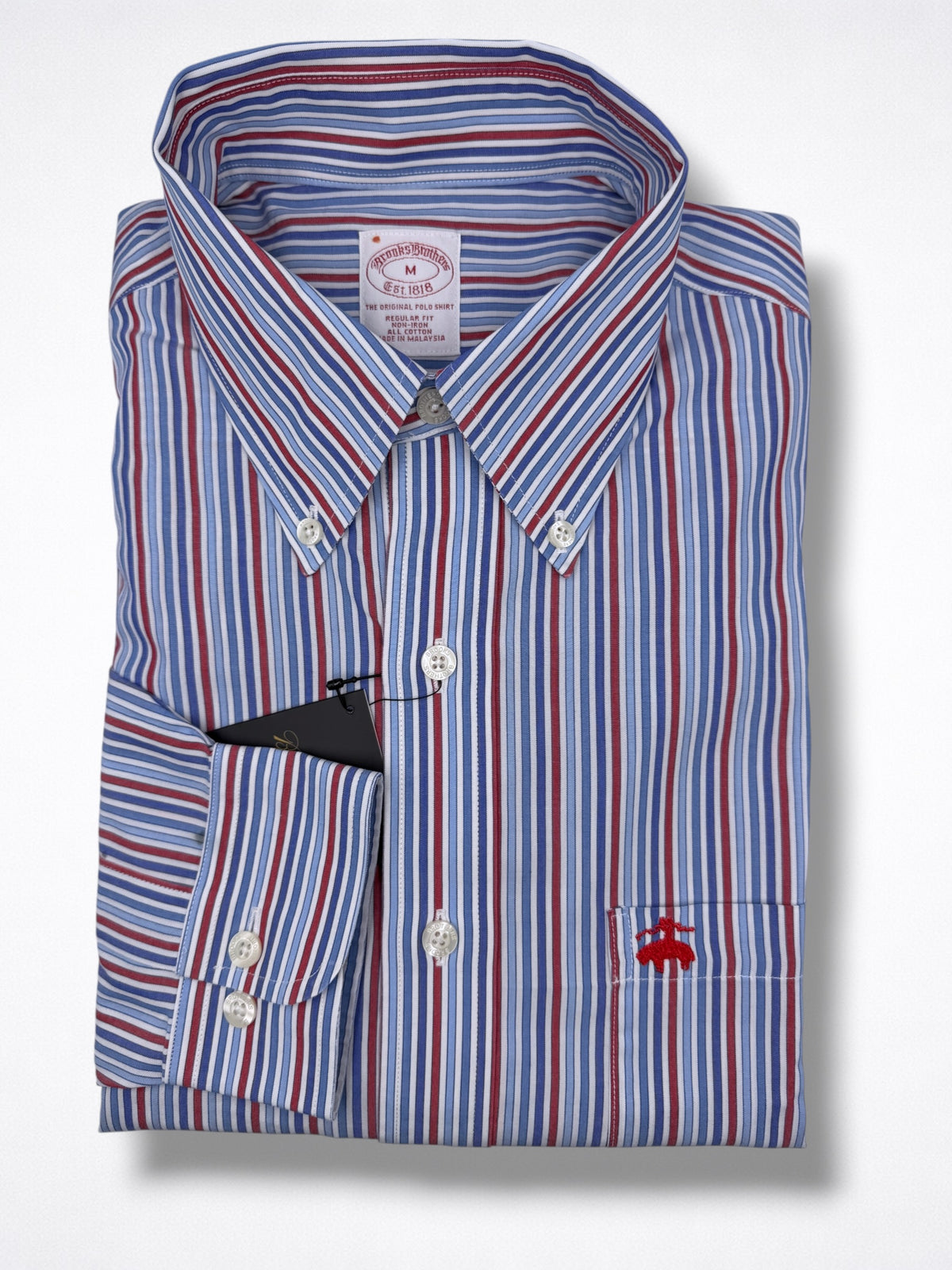 Camisa Brooks Brothers Classic Fit Manga Larga Talla L