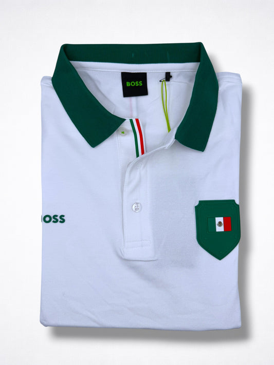 Playera Boss México Regular Fit Tipo Polo Talla XL