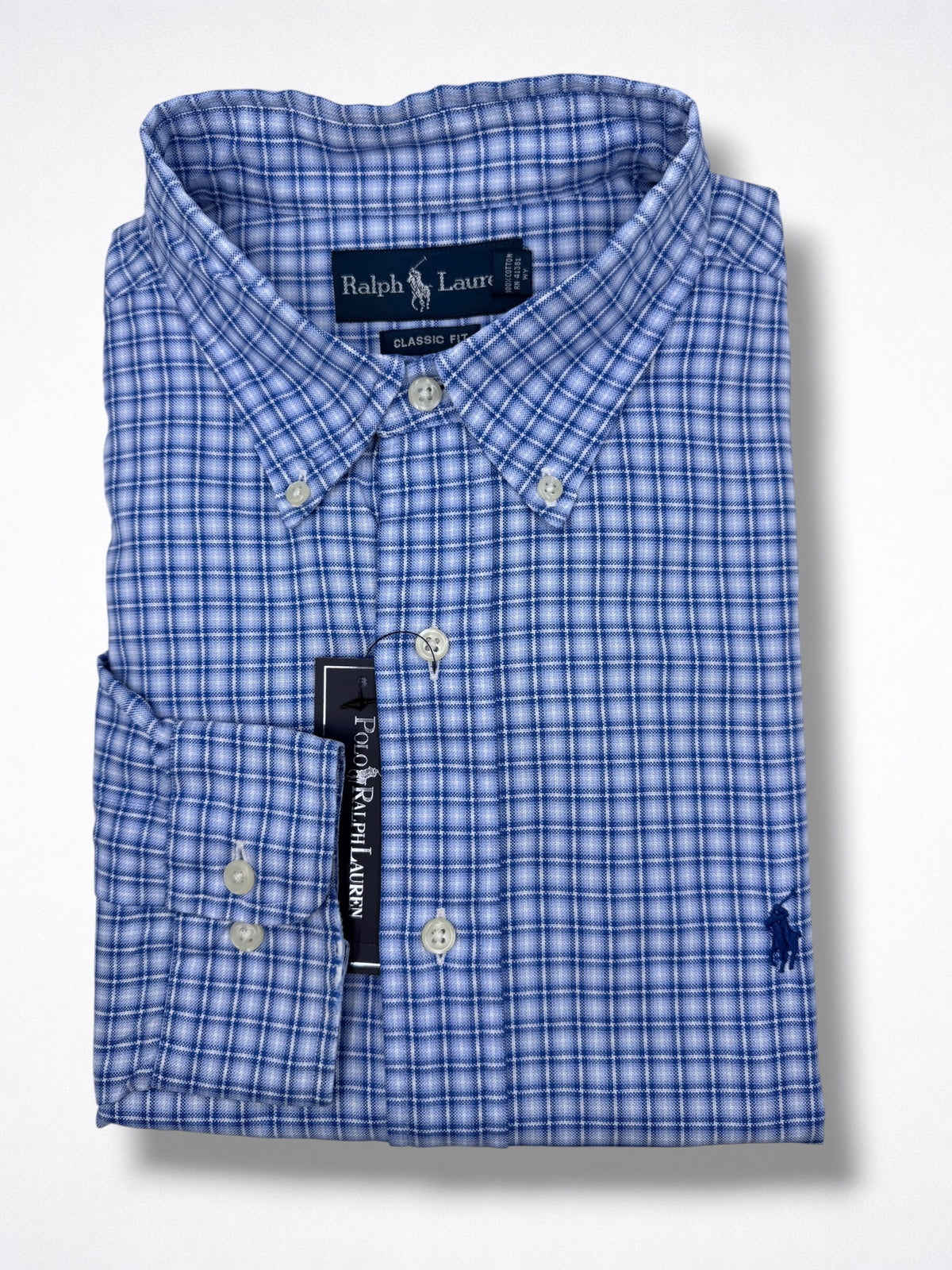 Camisa Polo Ralph Lauren Classic Fit manga larga talla L