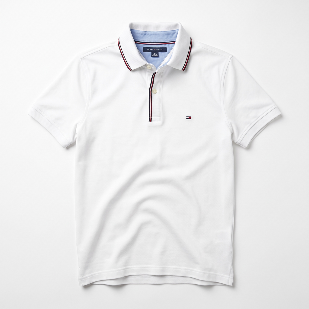 Playera Tommy Hilfiger Custom Fit tipo polo talla M
