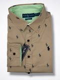 Camisa Polo Ralph Lauren Custom Fit Manga Larga Talla L