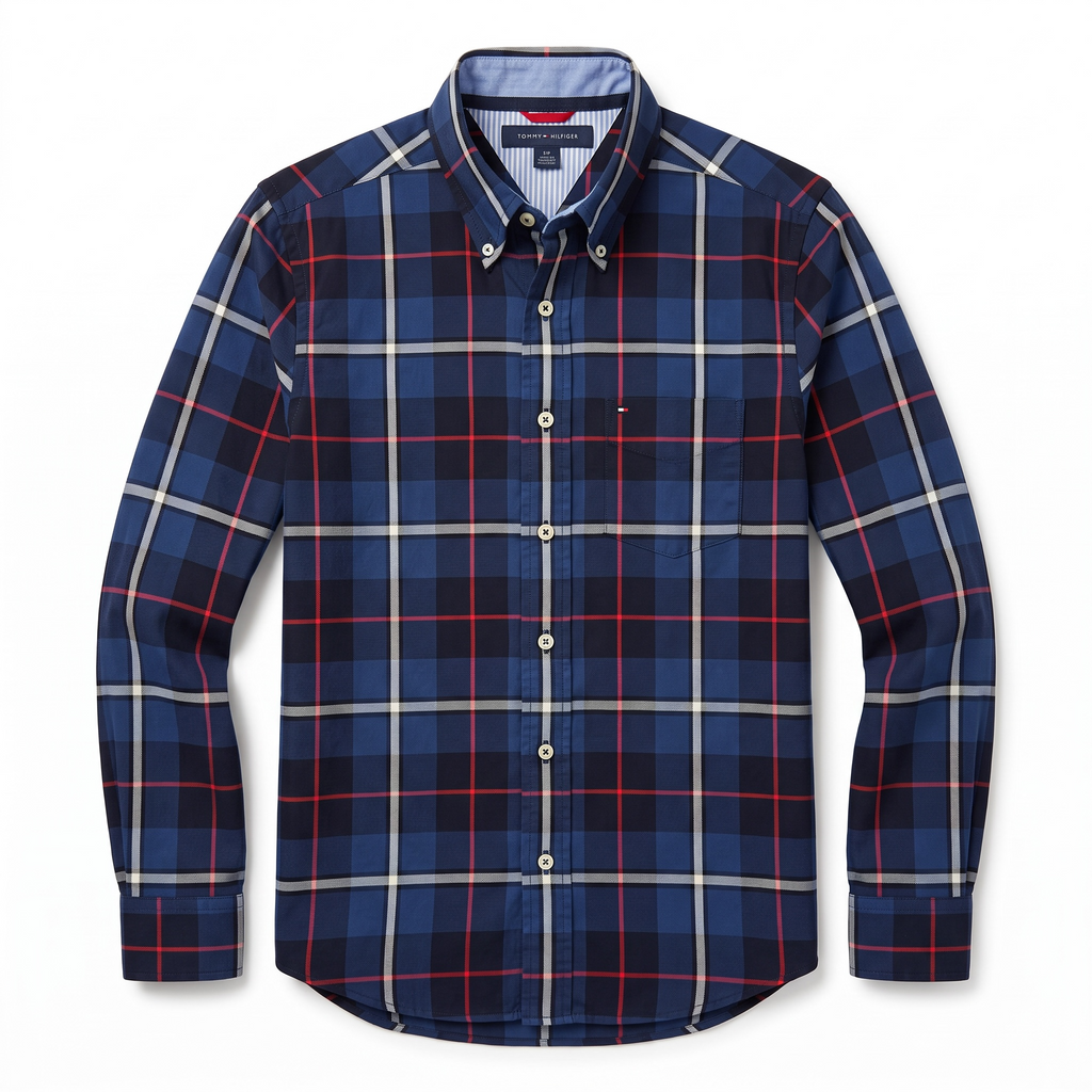 Camisa Tommy Hilfiger Classic Fit manga larga talla S