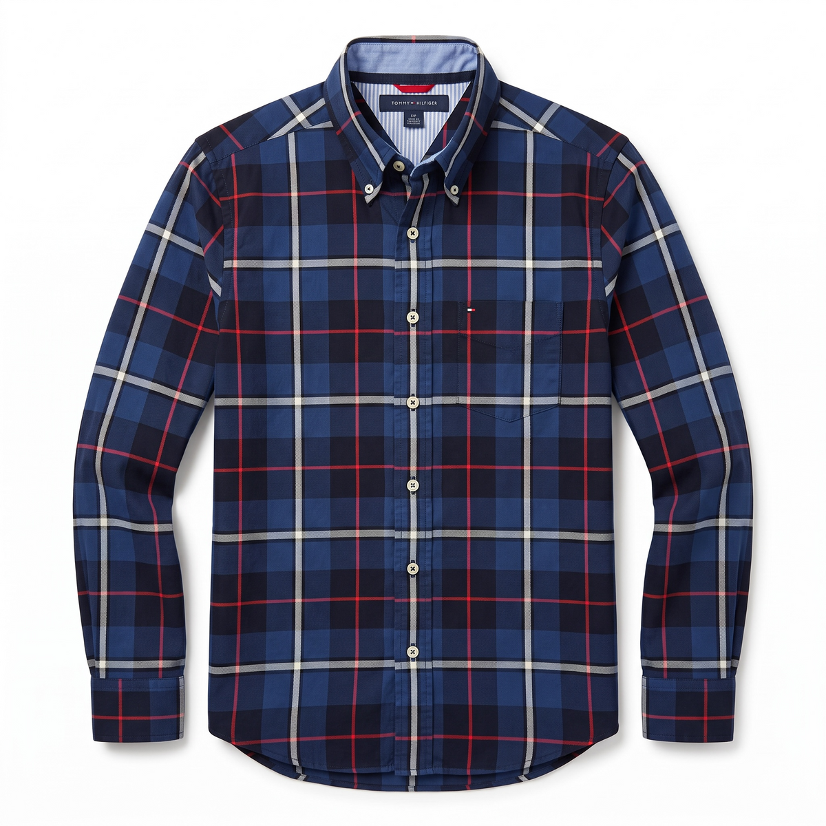 Camisa Tommy Hilfiger Classic Fit manga larga talla S