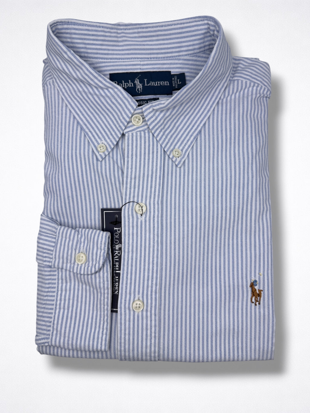 Camisa Polo Ralph Lauren Classic Fit manga larga talla L