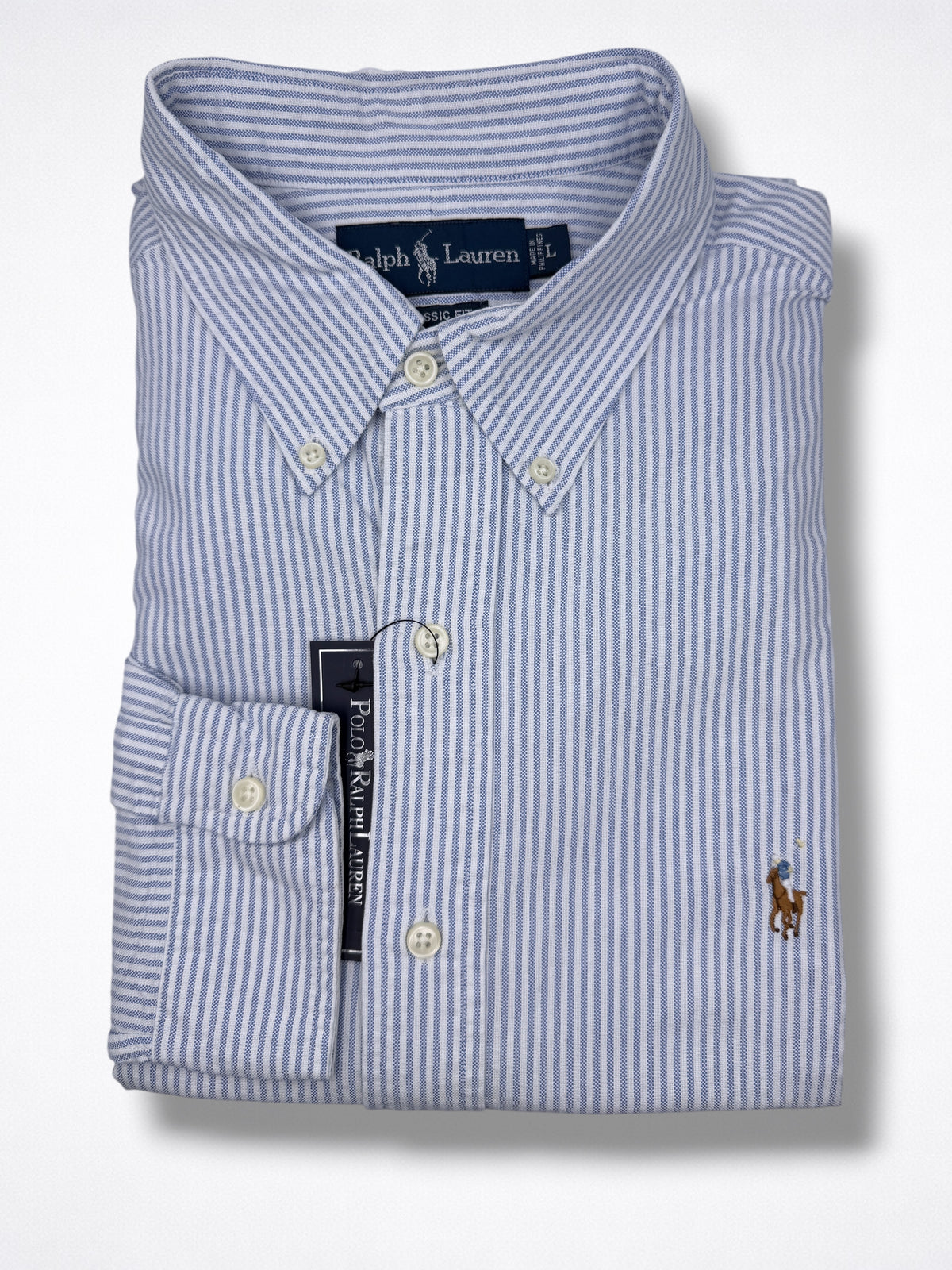 Camisa Polo Ralph Lauren Classic Fit manga larga talla L
