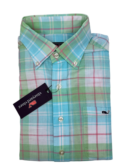 Camisa Vineyard Vines Classic Fit Manga Larga Talla S