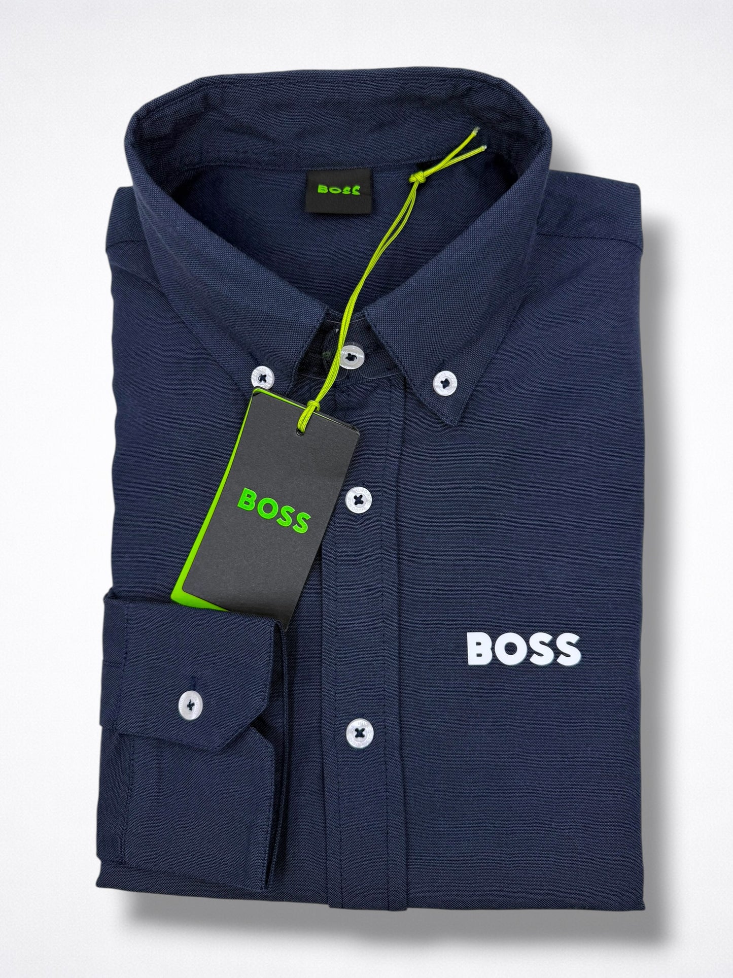 Camisa Boss Slim Fit Manga Larga Talla M