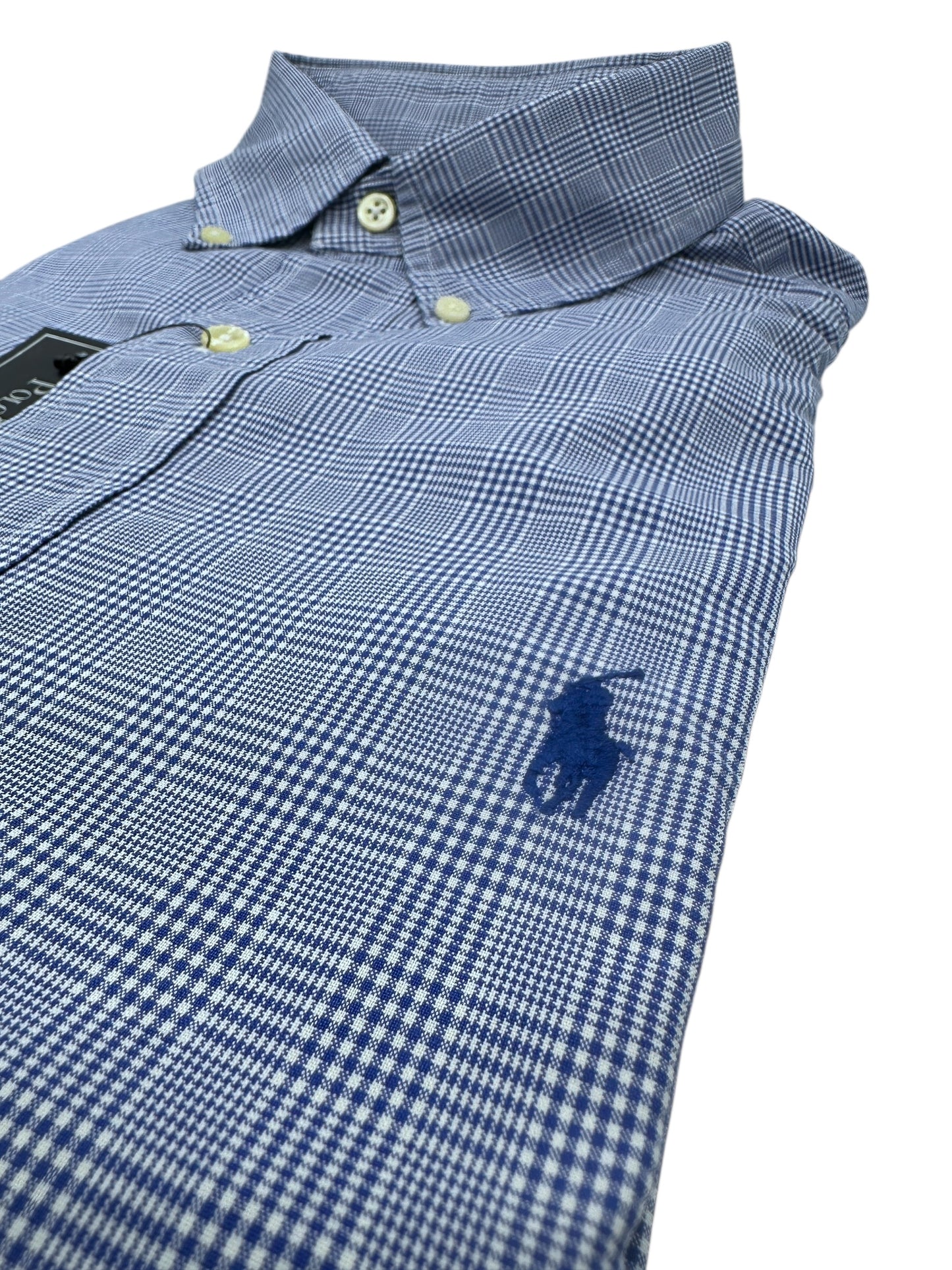 Camisa Polo Ralph Lauren Custom Fit Manga Larga Talla L