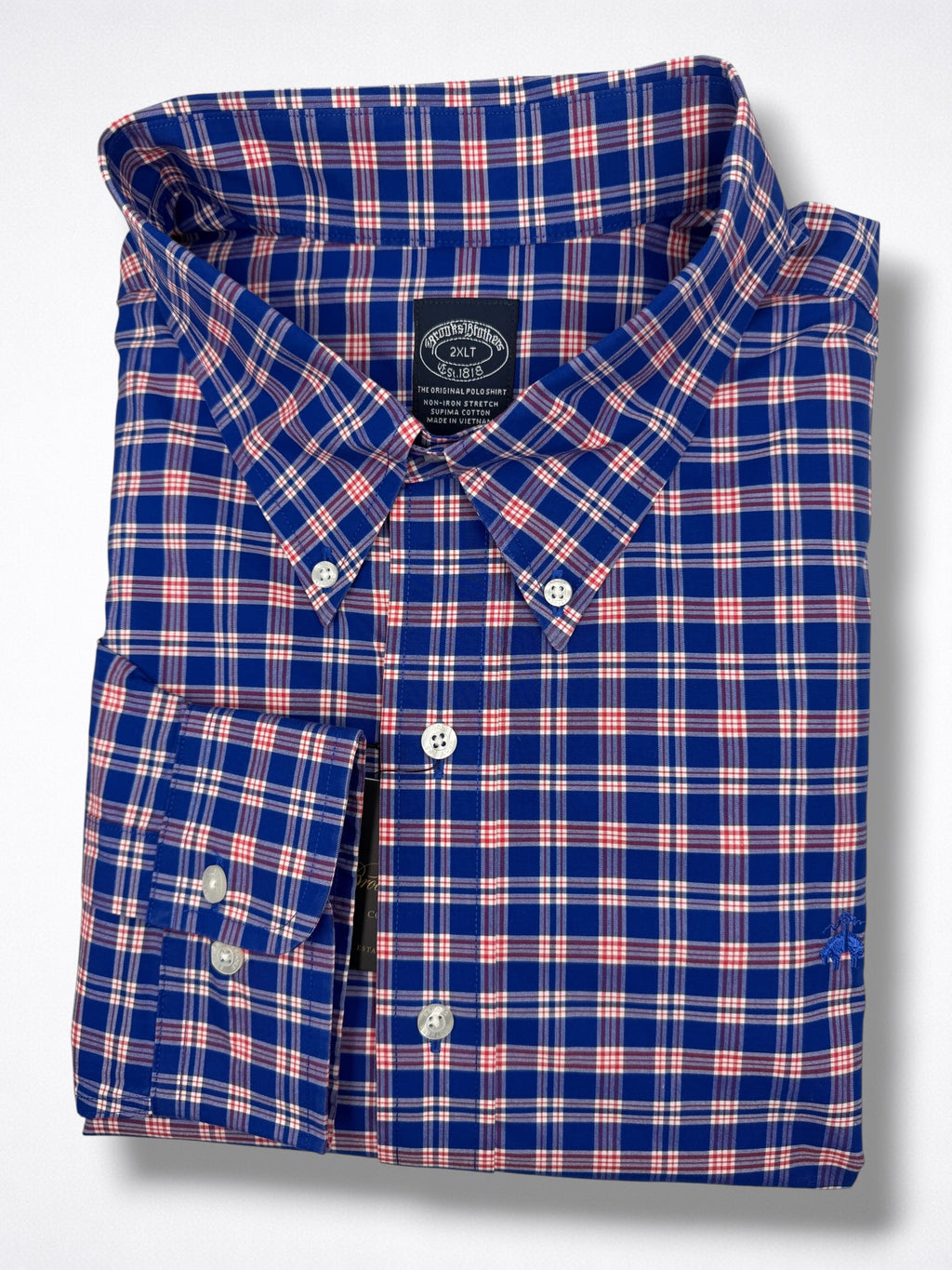 Camisa Brooks Brothers Classic Fit manga larga talla XXL