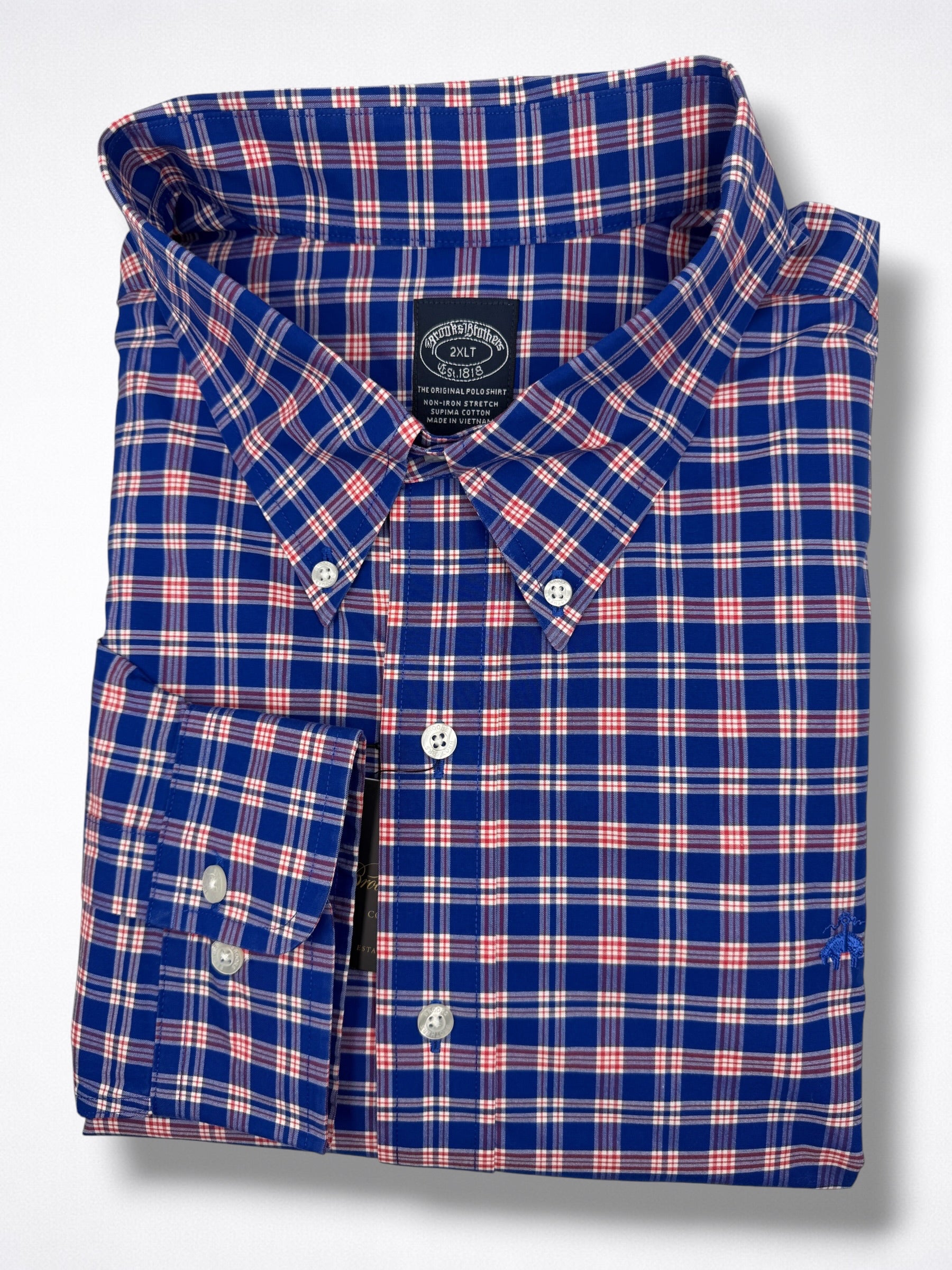 Camisa Brooks Brothers Classic Fit manga larga talla XXL