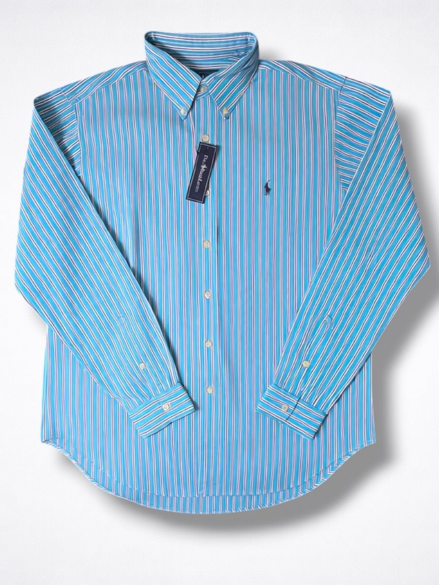 Camisa Polo Ralph Lauren Classic Fit Manga Larga Talla L