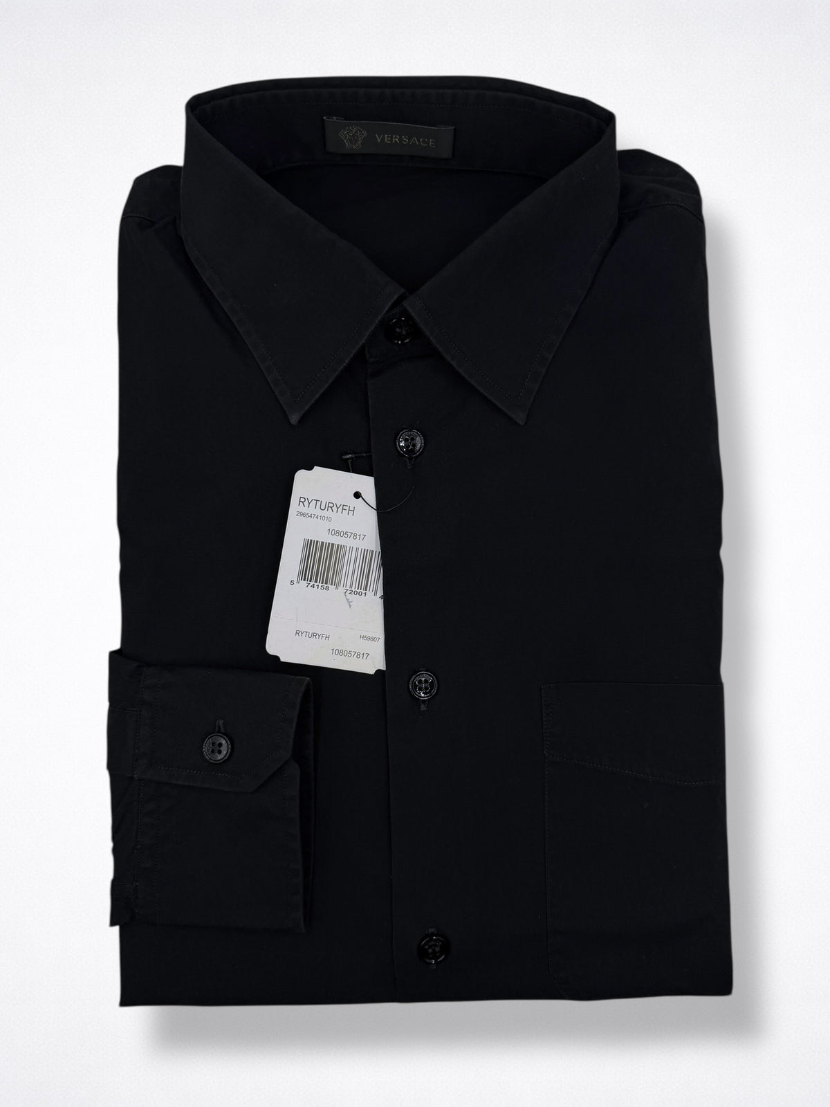 Camisa Versace Regular Fit Manga Larga Talla S
