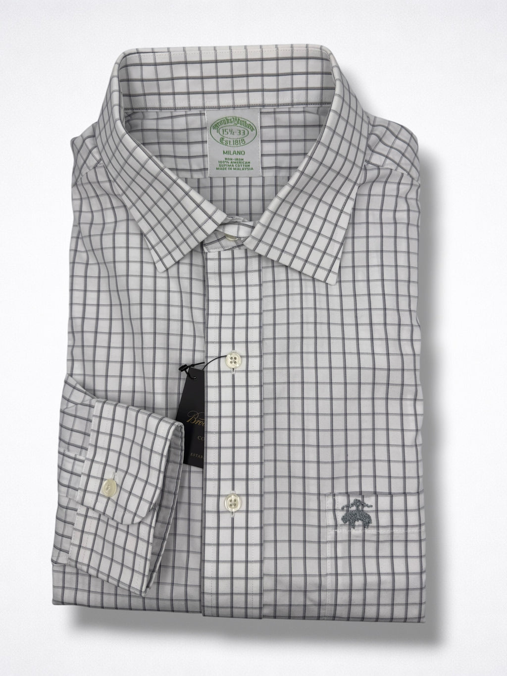 Camisa Brooks Brothers Slim Fit manga larga talla M