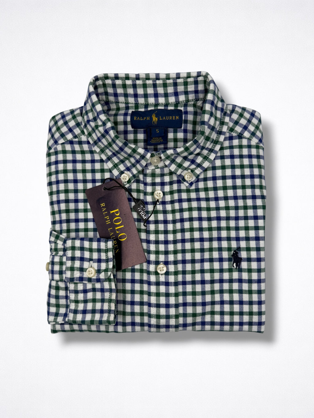 Camisa Polo Ralph Lauren Classic Fit manga larga talla 5 niño