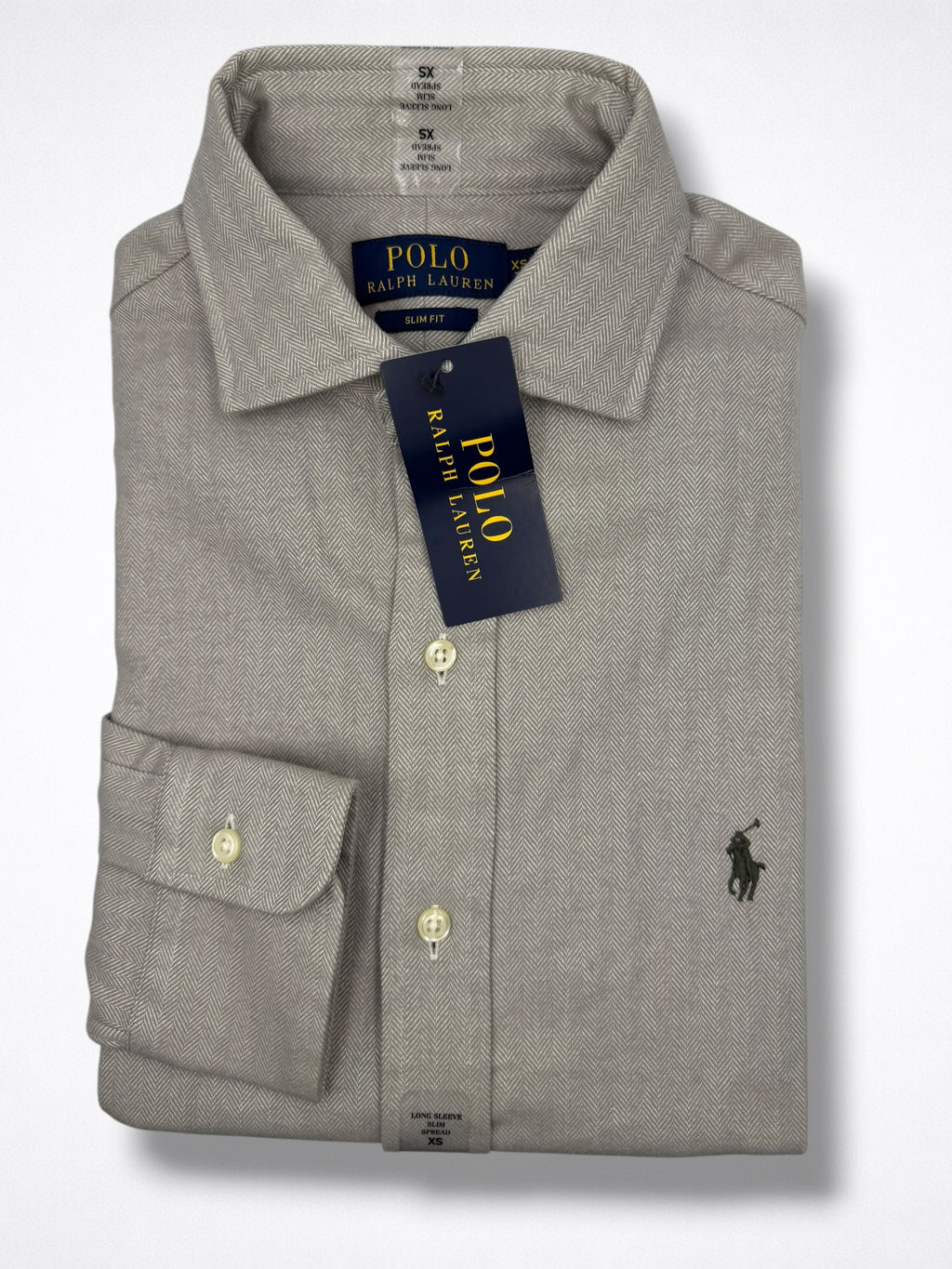 Camisa Polo Ralph Lauren Slim Fit Manga Larga Talla XS