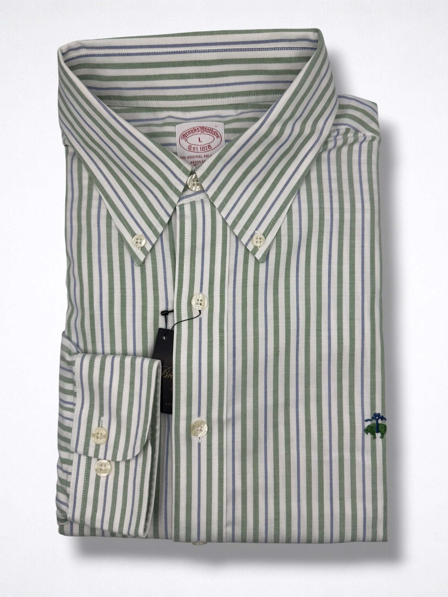 Camisa Brooks Brothers Classic Fit Manga Larga Talla XL
