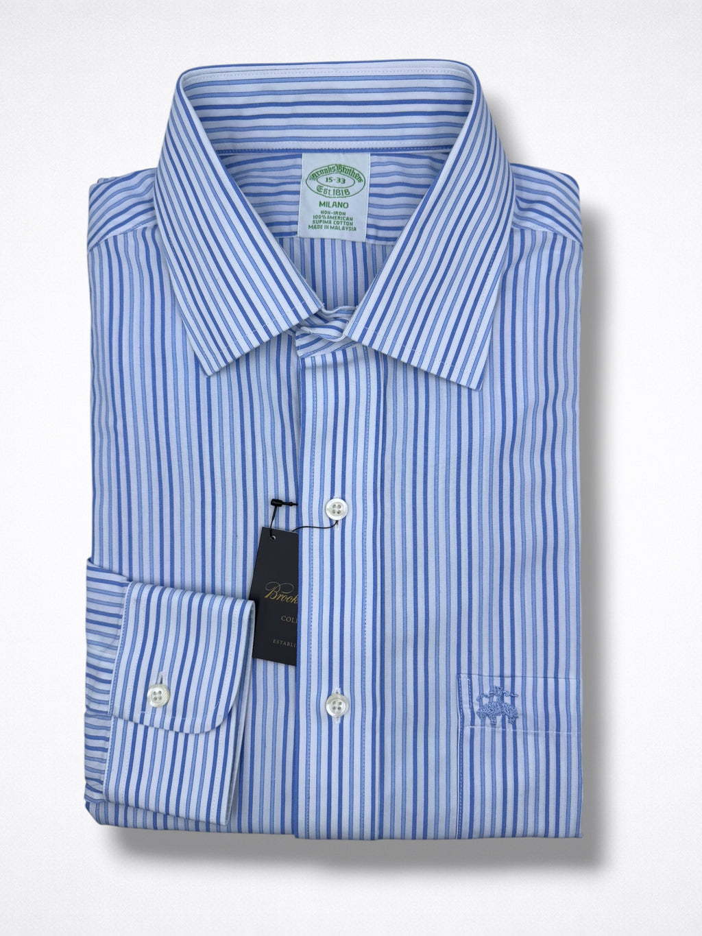 Camisa Brooks Brothers Classic Fit Manga Larga Talla S