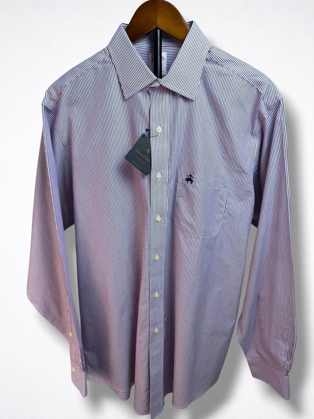 Camisa Brooks Brothers Classic Fit Manga Larga Talla L