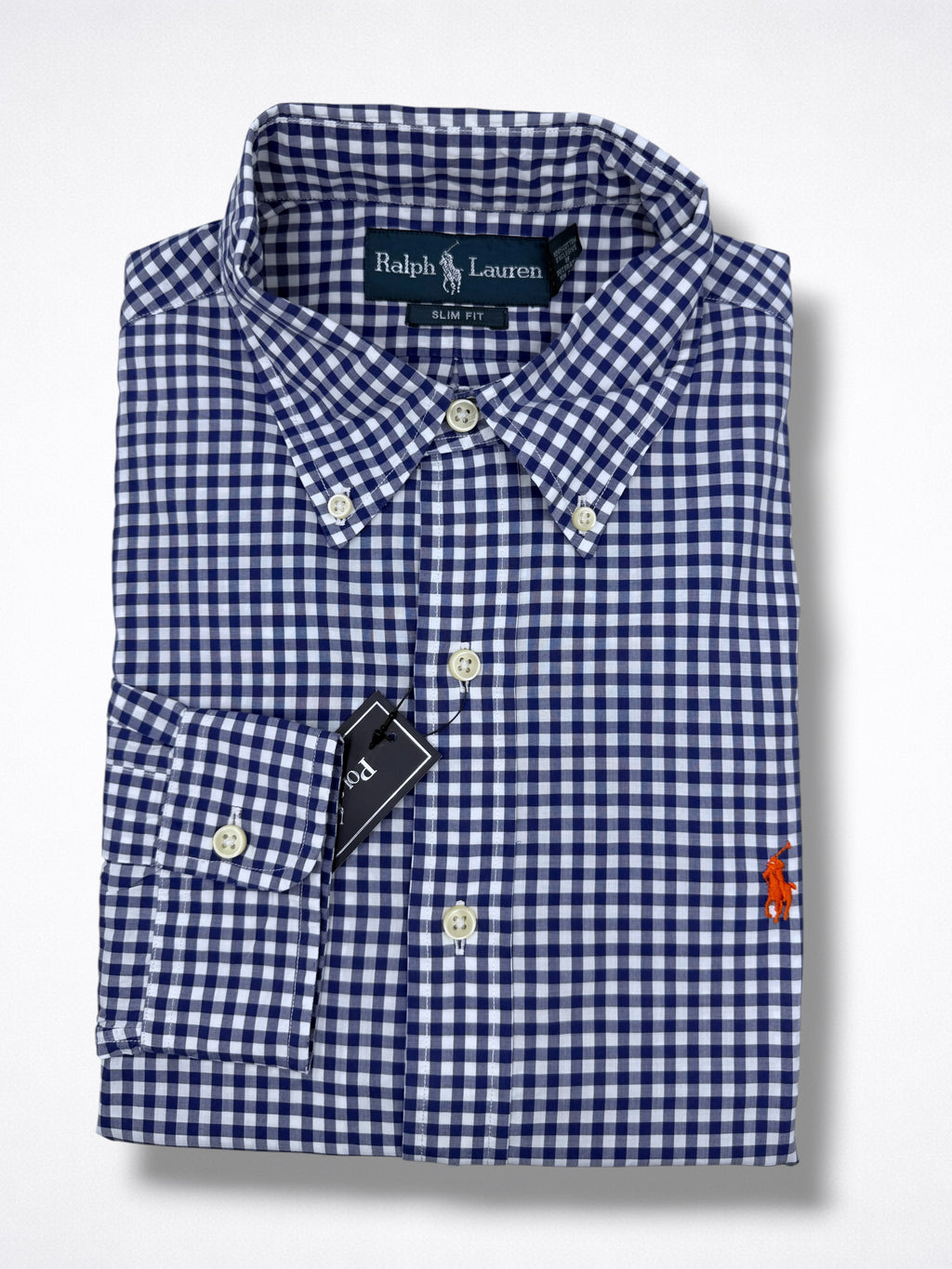 Camisa Polo Ralph Lauren Slim Fit manga larga talla M