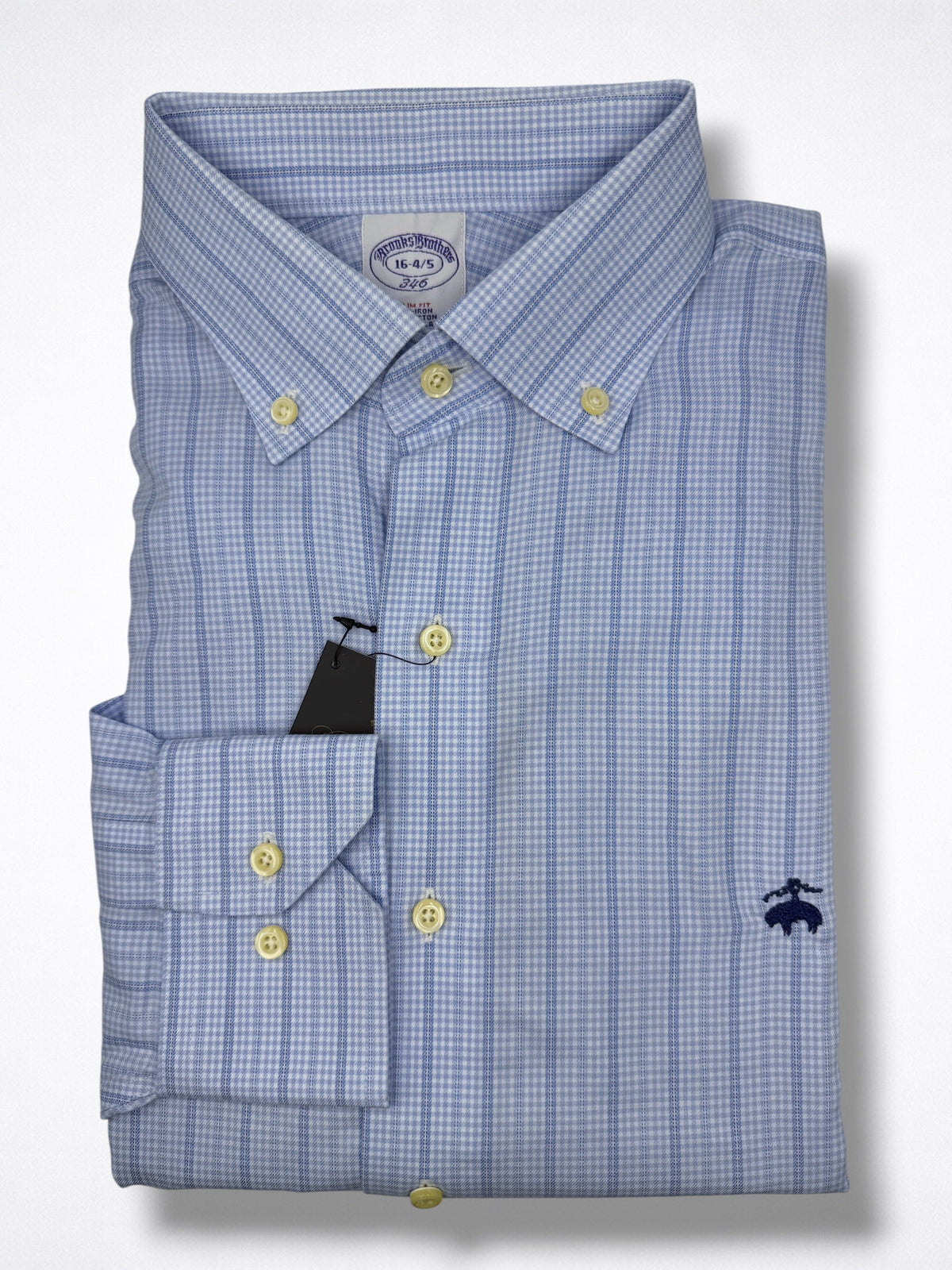Camisa Brooks Brothers Classic Fit Manga Larga Talla L