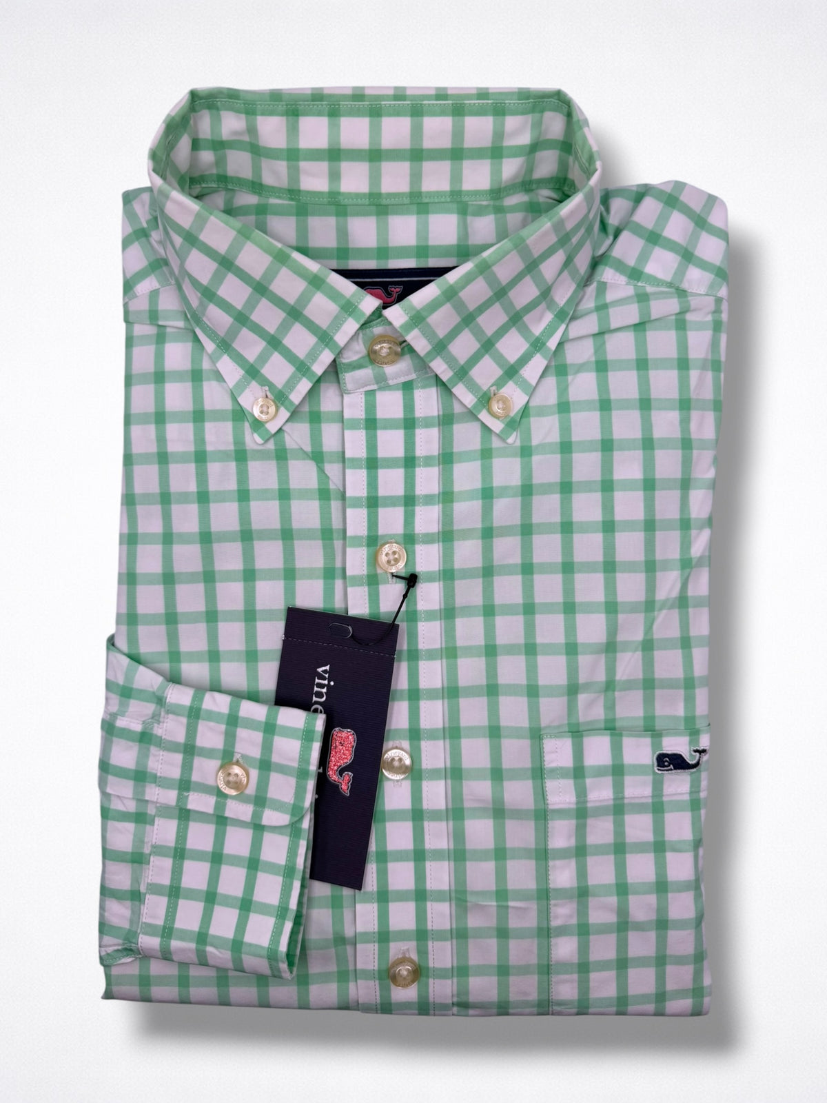 Camisa Vineyard Vines Classic Fit Manga Larga Talla M
