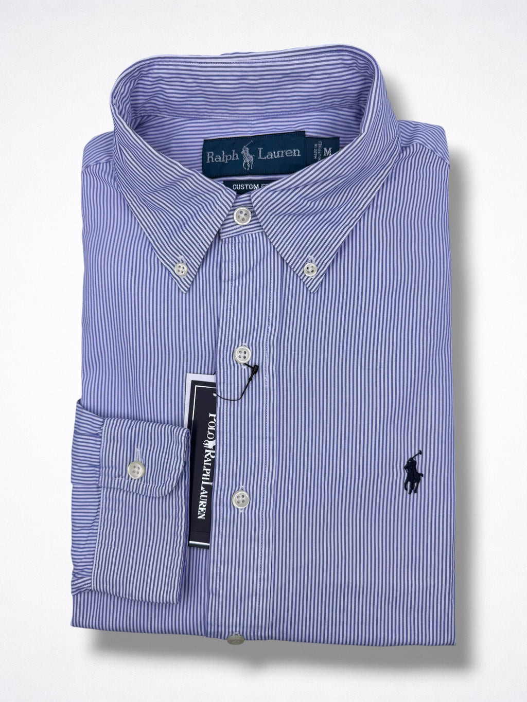 Camisa Polo Ralph Lauren Custom Fit Manga Larga Talla M