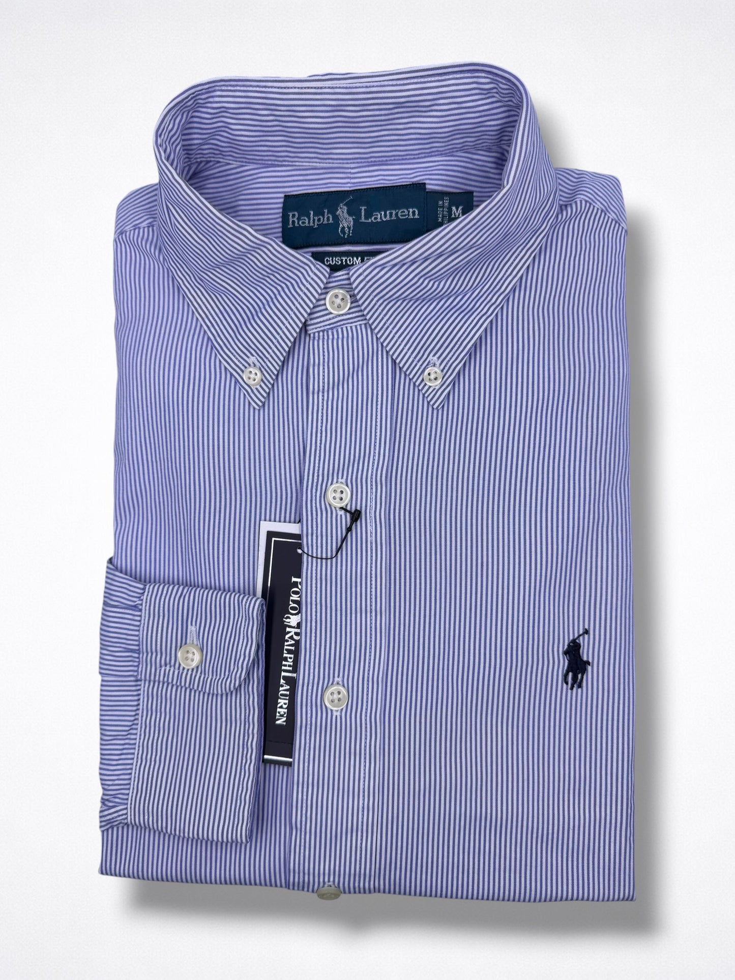 Camisa Polo Ralph Lauren Custom Fit Manga Larga Talla M