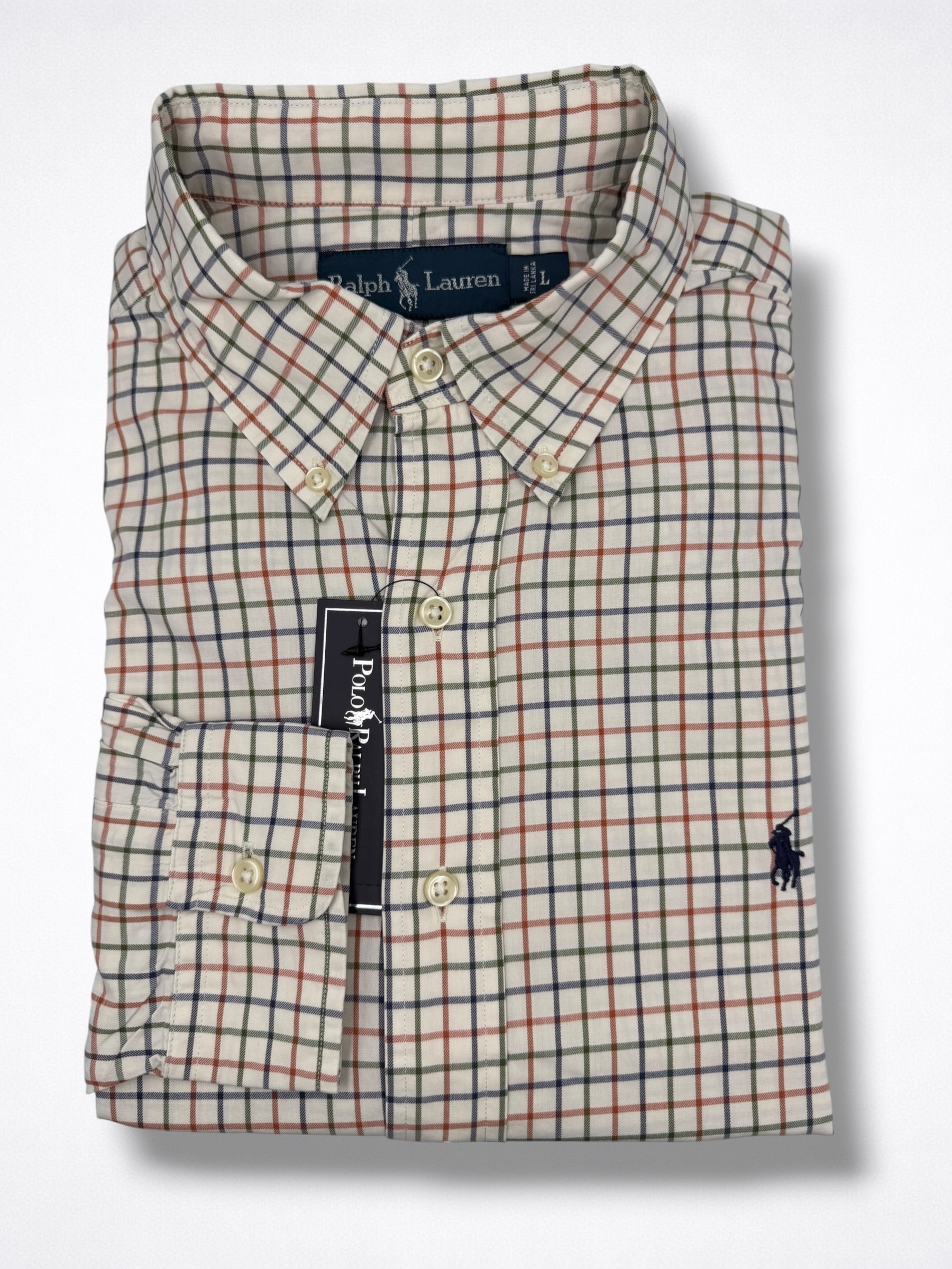 Camisa Polo Ralph Lauren Classic Fit manga larga talla L