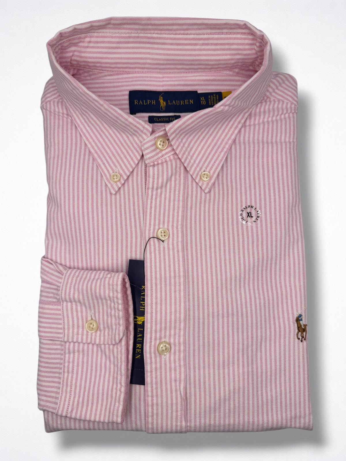 Camisa Polo Ralph Lauren Classic Fit Manga Larga Talla XL
