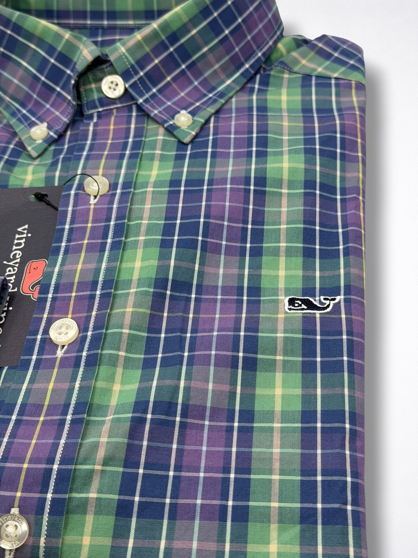 Camisa Vineyard Vines Classic Fit Manga Larga Talla S