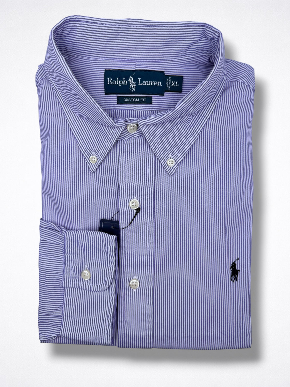 Camisa Polo Ralph Lauren Custom Fit Manga Larga Talla XL