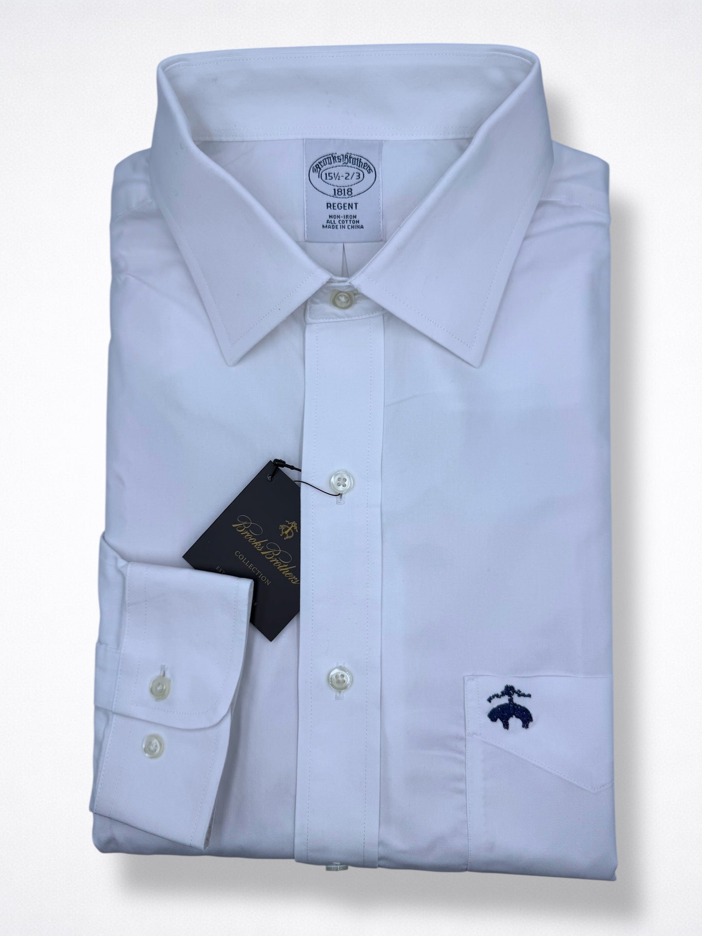 Camisa Brooks Brothers Custom Fit Manga Larga Talla M