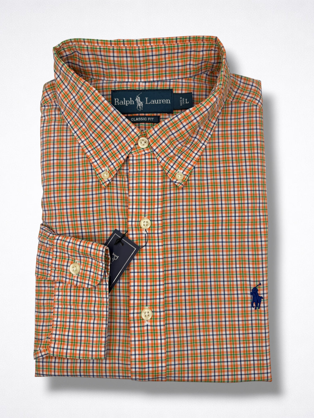 Camisa Polo Ralph Lauren Classic Fit manga larga talla L