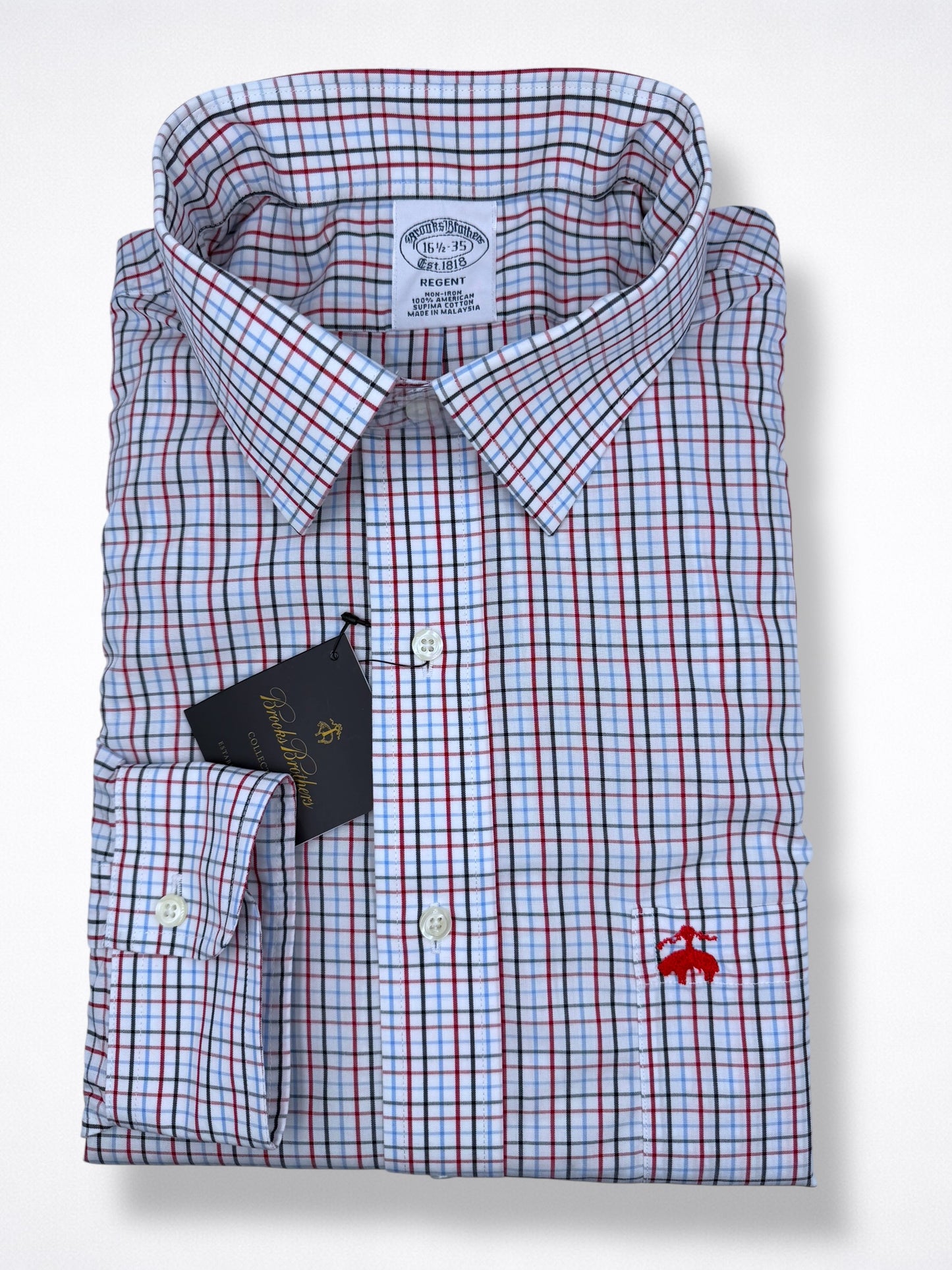 Camisa Brooks Brothers Classic Fit Manga Larga Talla L
