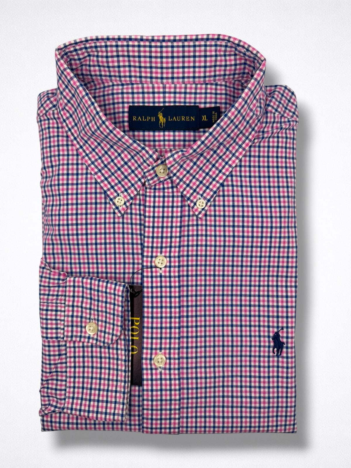 Camisa Polo Ralph Lauren Classic Fit Manga Larga Talla XL