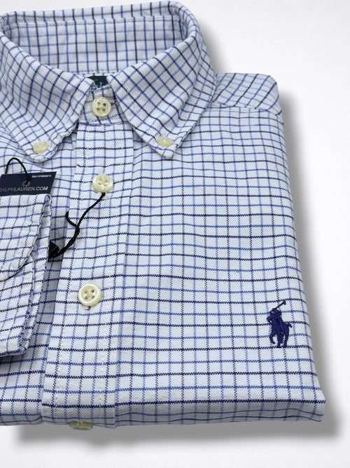 Camisa Polo Ralph Lauren Classic Fit manga larga talla 8 niño