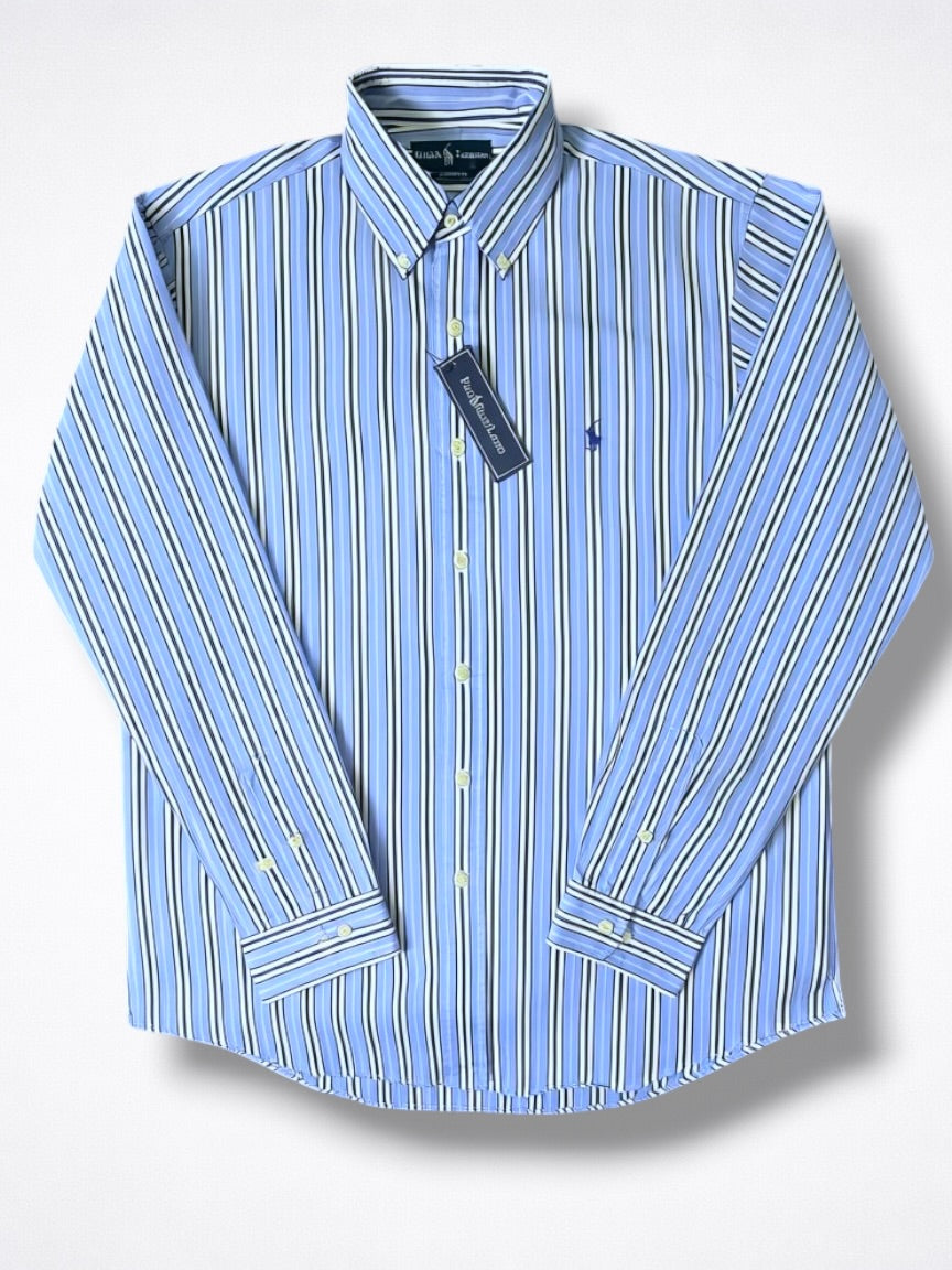 Camisa Polo Ralph Lauren Custom Fit Manga Larga Talla L