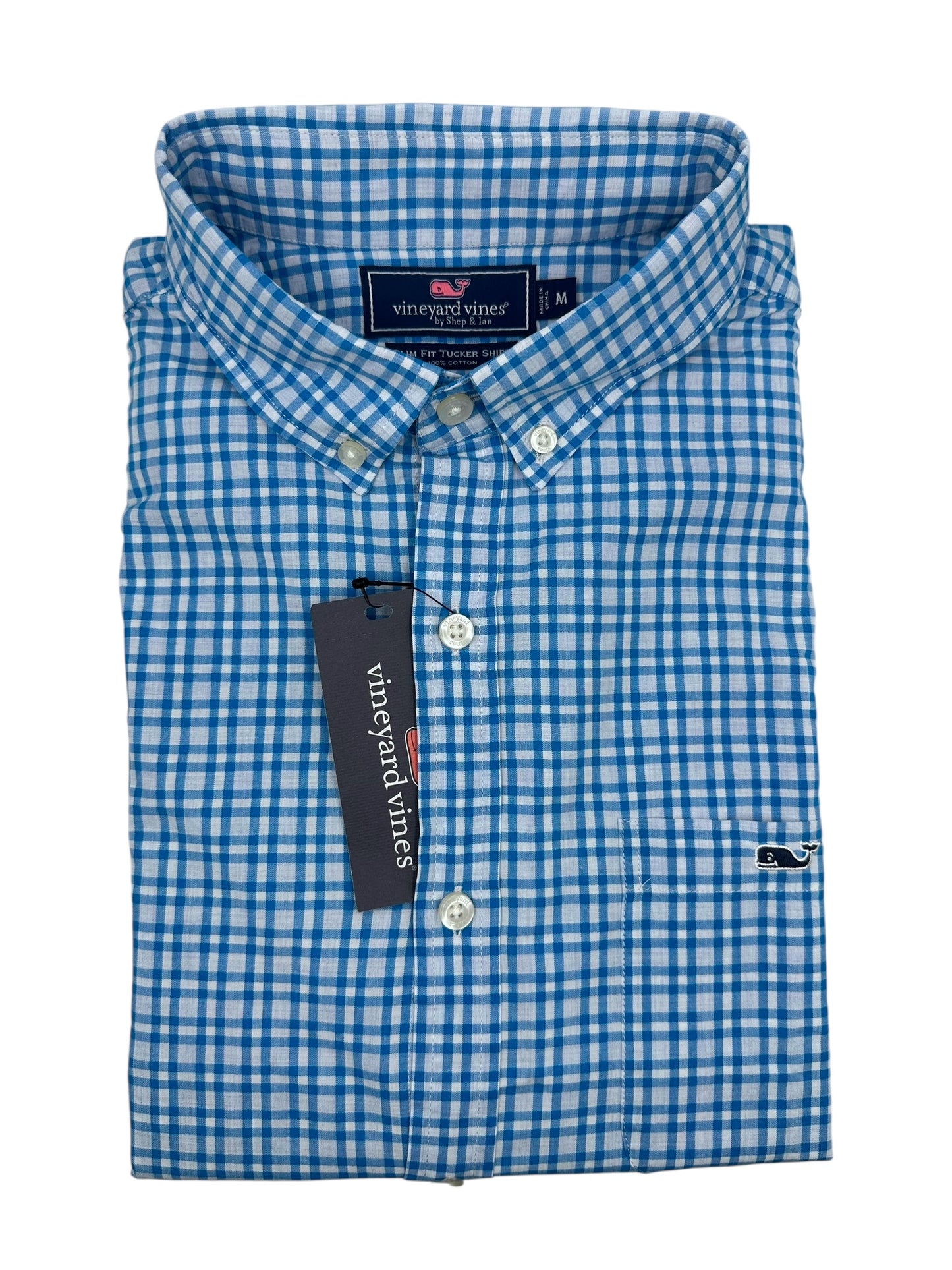 Camisa Vineyard Vines Slim Fit Manga Larga Talla M