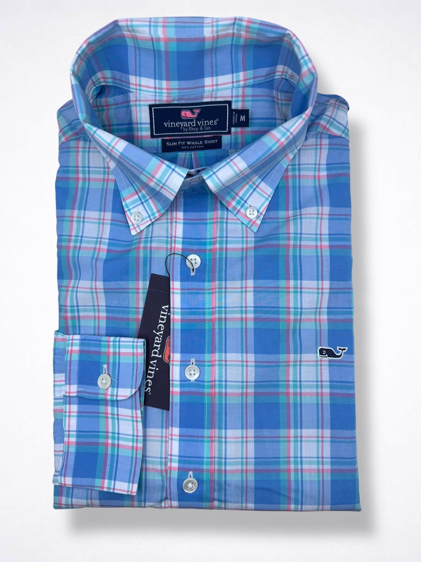Camisa Vineyard Vines Custom Fit Manga Larga Talla M