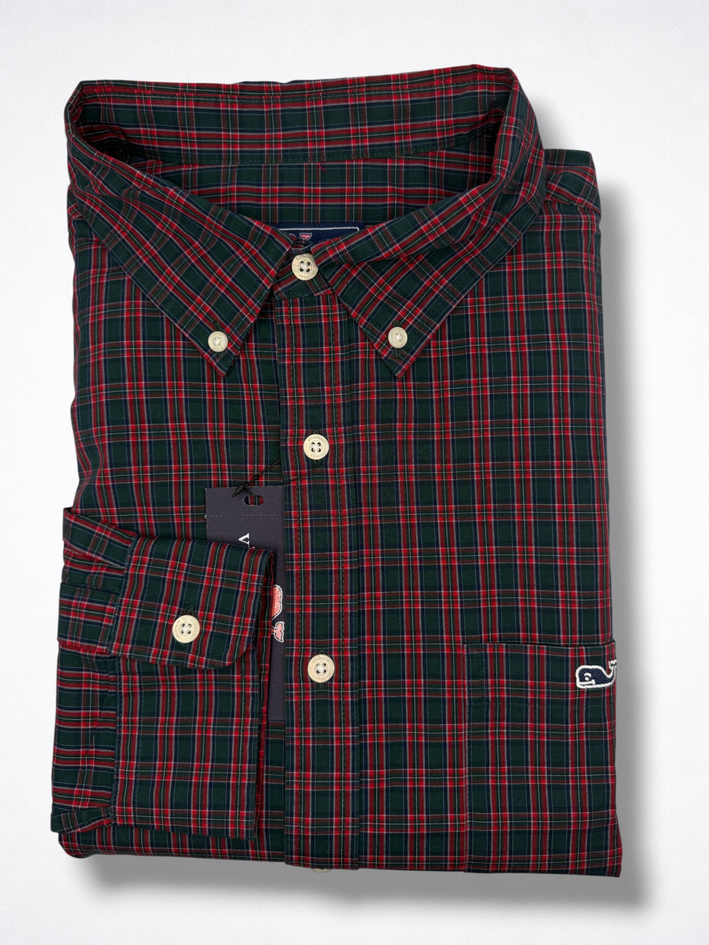 Camisa Vineyard Vines Classic Fit manga larga talla XL