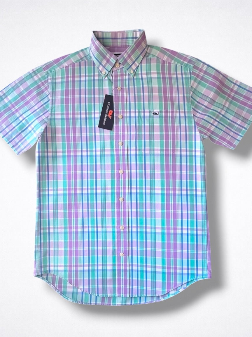 Camisa Vineyard Vines Classic Fit Manga Corta Talla S