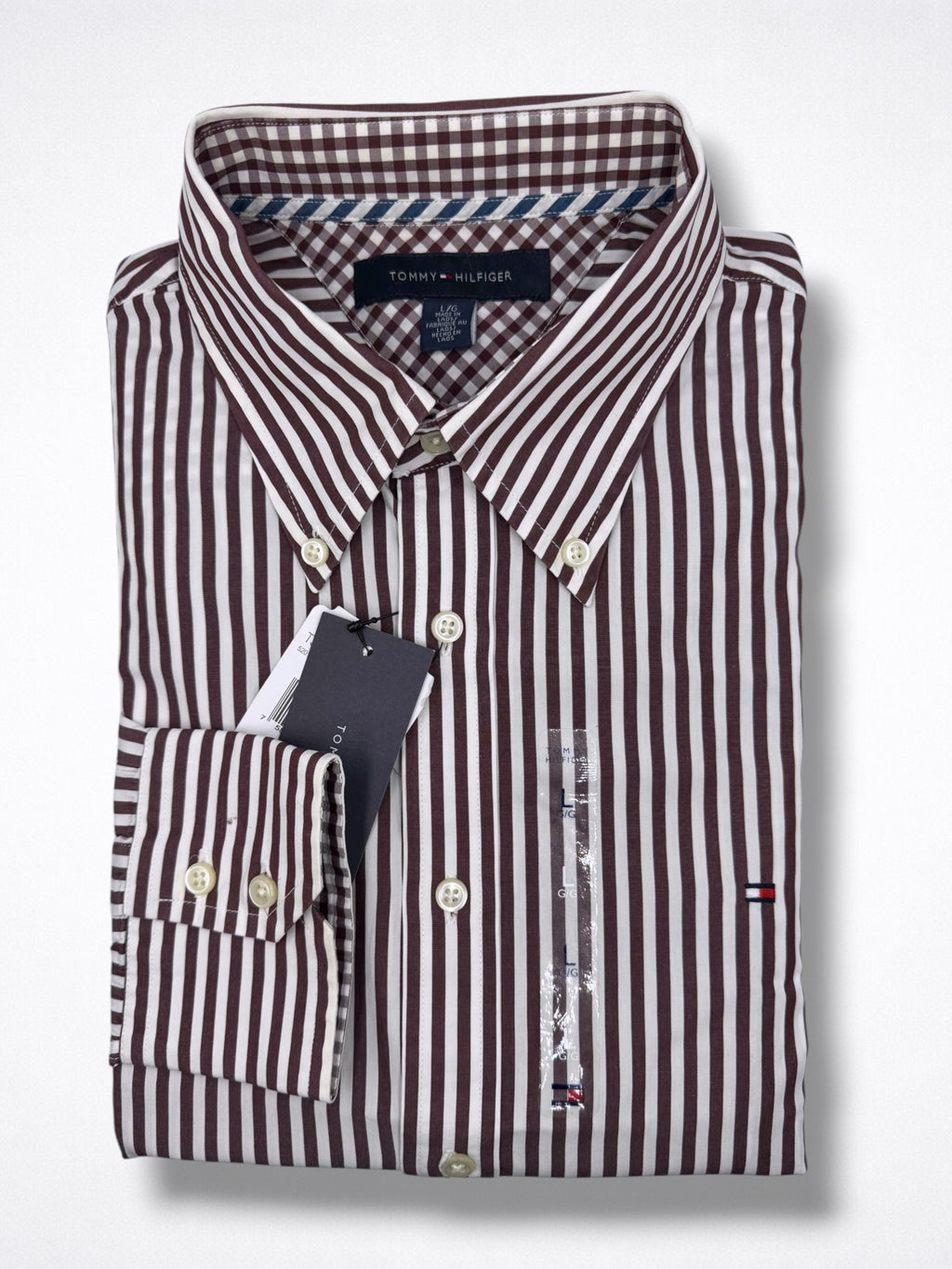 Camisa Tommy Hilfiger Classic Fit Manga Larga Talla L