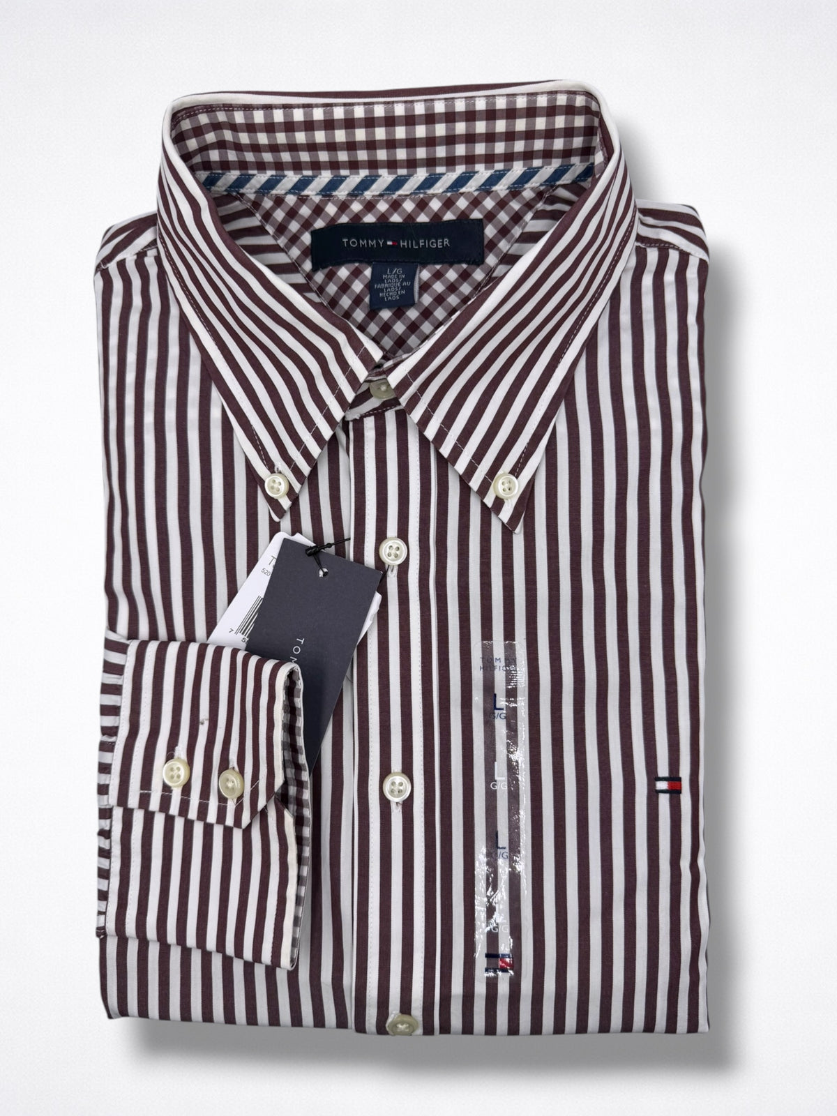 Camisa Tommy Hilfiger Classic Fit Manga Larga Talla L
