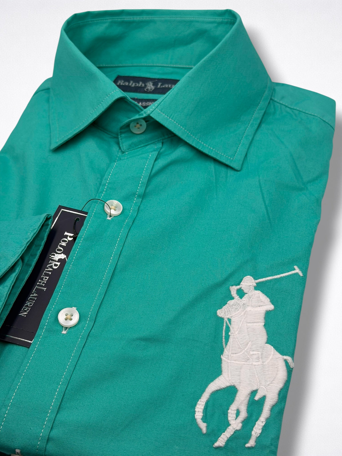Camisa Polo Ralph Lauren Classic Fit Manga Larga Talla S
