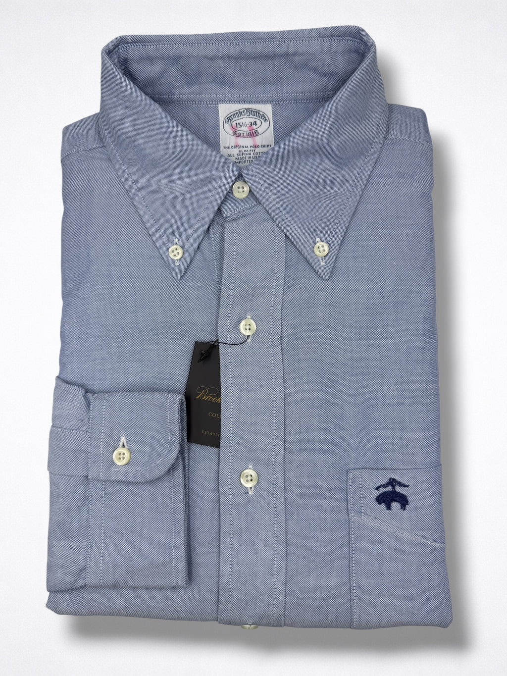 Camisa Brooks Brothers Classic Fit Manga Larga Talla M