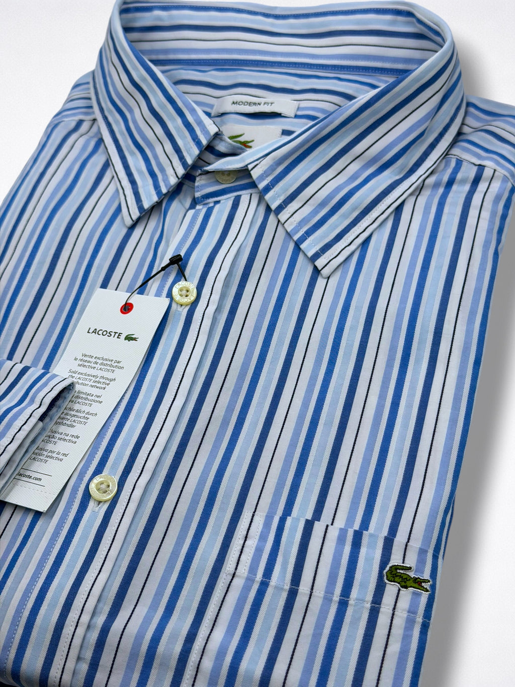 Camisa Lacoste Classic Fit Manga Larga Talla L
