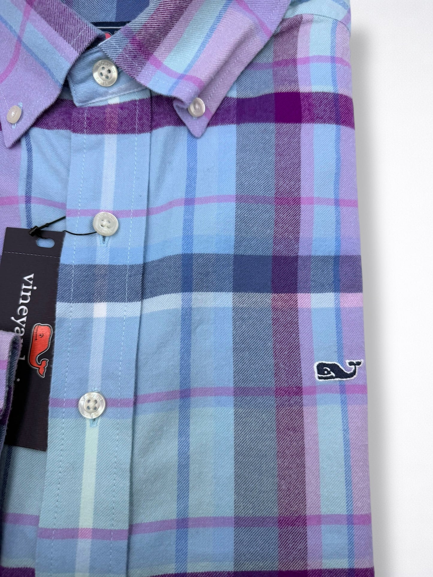 Camisa Vineyard Vines Slim Fit Manga Larga Talla M