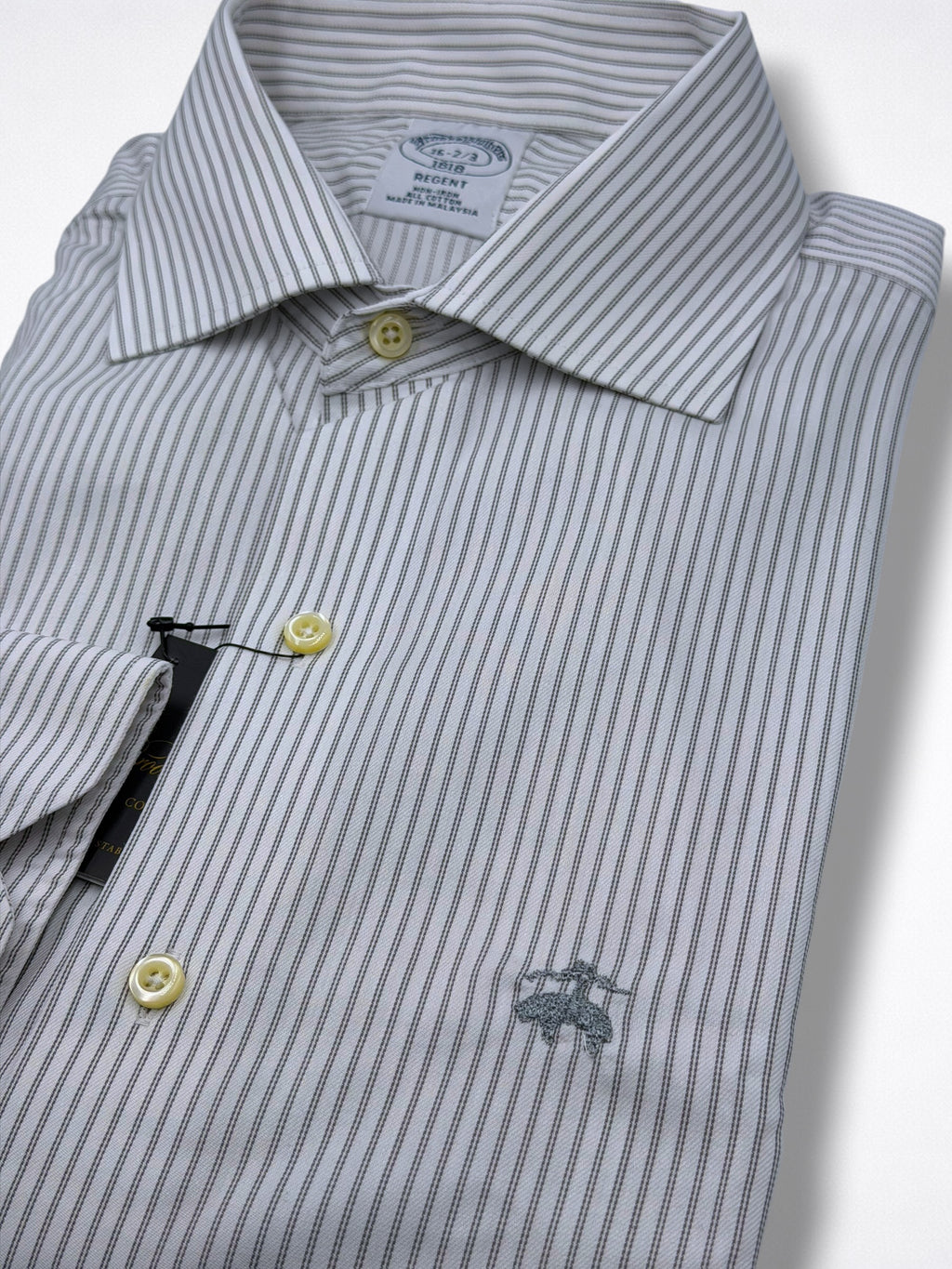 Camisa Brooks Brothers 16 Custom Fit Manga Larga 32/33 Talla L