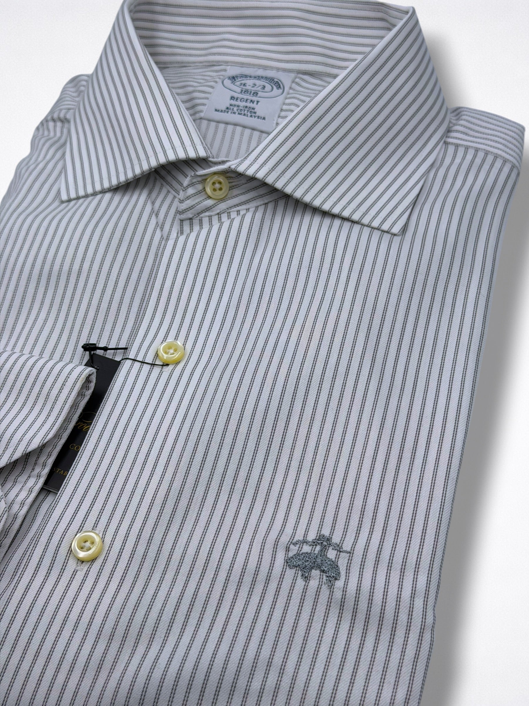 Camisa Brooks Brothers 16 Custom Fit Manga Larga 32/33 Talla L